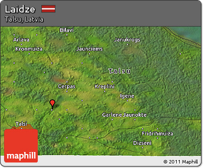 Satellite 3D Map of Laidze