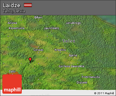 Satellite 3D Map of Laidze