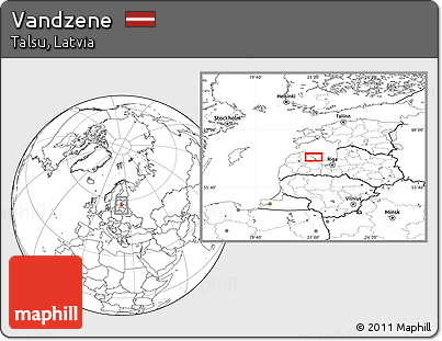 Blank Location Map of Vandzene