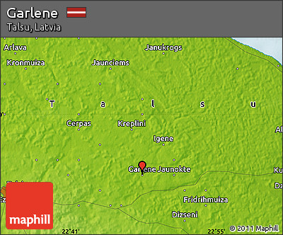 Physical Map of Garlene