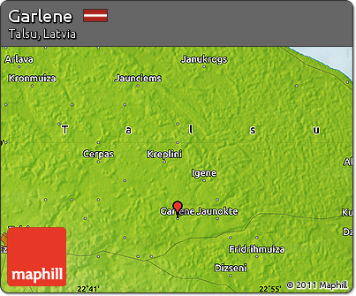Physical Map of Garlene