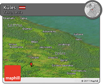 Satellite Panoramic Map of Kūles