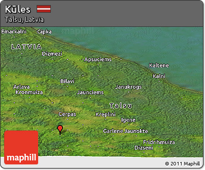 Satellite Panoramic Map of Kūles