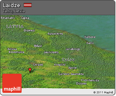 Satellite Panoramic Map of Laidze