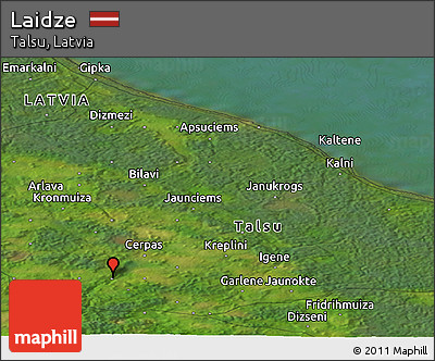 Satellite Panoramic Map of Laidze