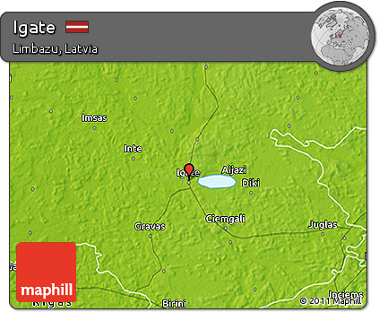 Physical 3D Map of Igate