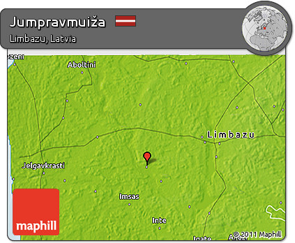Physical 3D Map of Jumpravmuiža