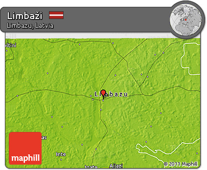 Physical 3D Map of Limbaži
