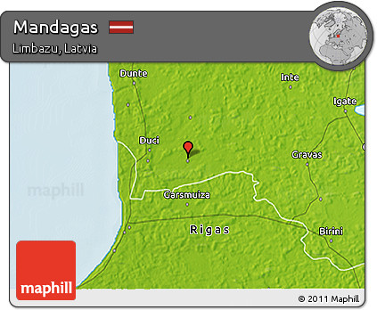 Physical 3D Map of Mandagas