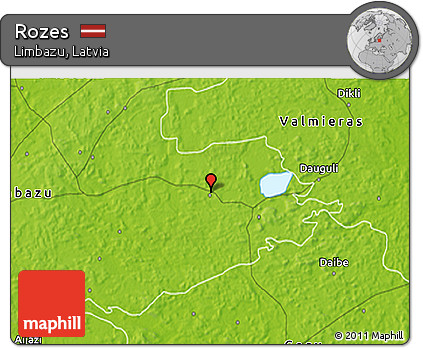 Physical 3D Map of Rozes