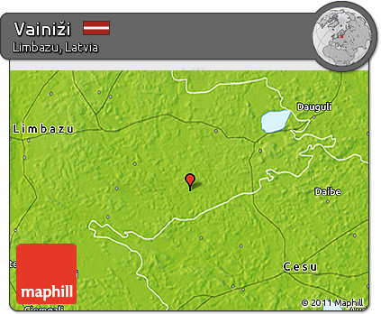 Physical 3D Map of Vainiži