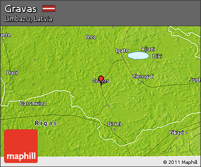 Physical 3D Map of Gravas
