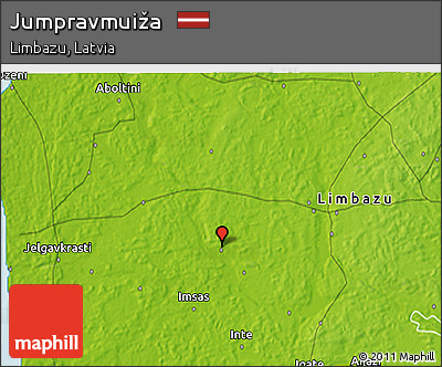 Physical 3D Map of Jumpravmuiža