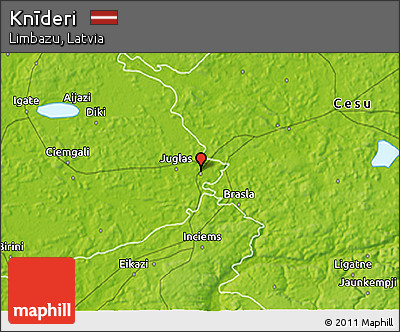 Physical 3D Map of Knīderi