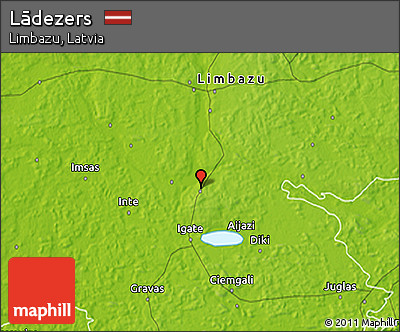 Physical 3D Map of Lādezers