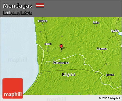 Physical 3D Map of Mandagas