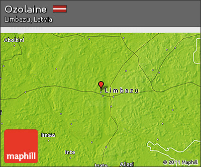 Physical 3D Map of Ozolaine