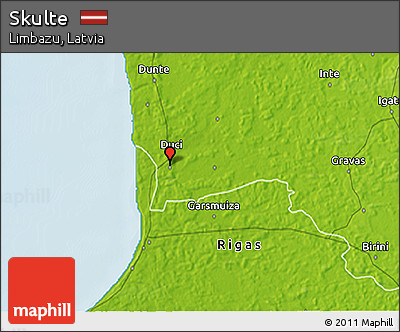 Physical 3D Map of Skulte