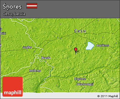 Physical 3D Map of Šņores