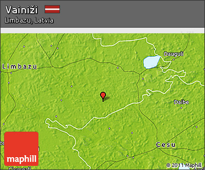 Physical 3D Map of Vainiži