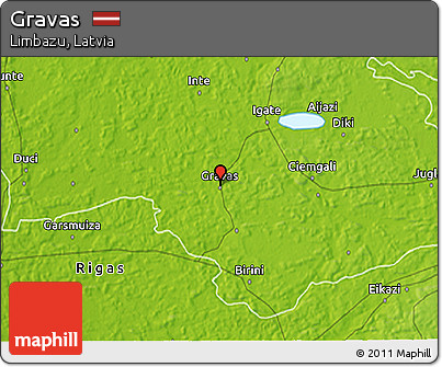 Physical 3D Map of Gravas