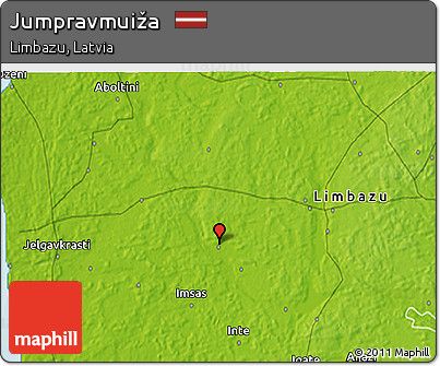 Physical 3D Map of Jumpravmuiža