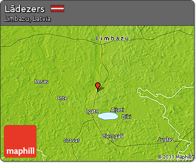 Physical 3D Map of Lādezers