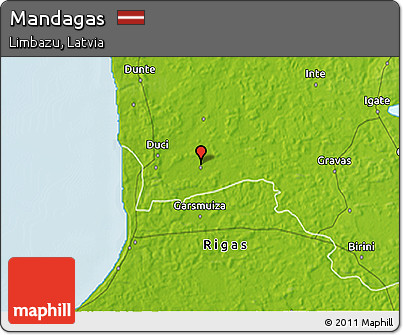 Physical 3D Map of Mandagas