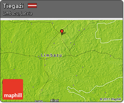 Physical 3D Map of Tiegaži