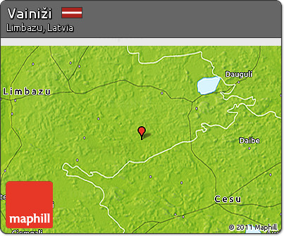 Physical 3D Map of Vainiži
