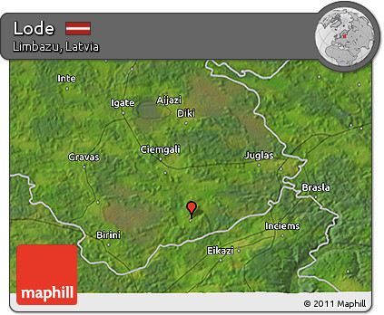 Satellite 3D Map of Lode