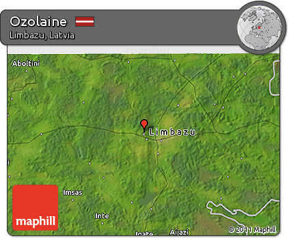 Satellite 3D Map of Ozolaine