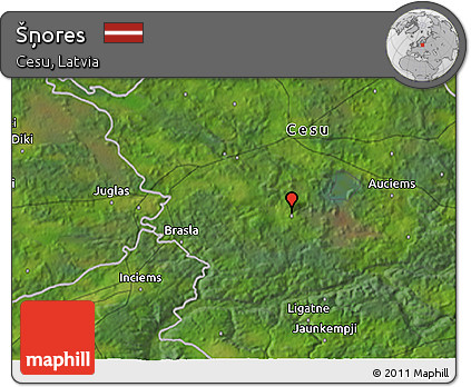 Satellite 3D Map of Šņores