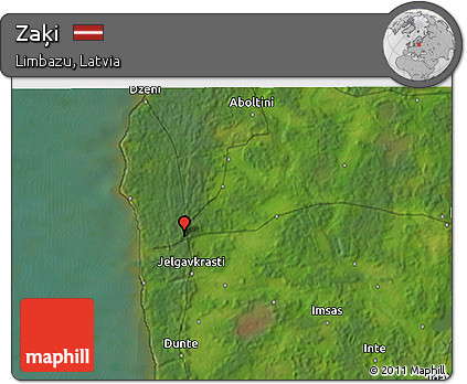 Satellite 3D Map of Zaķi