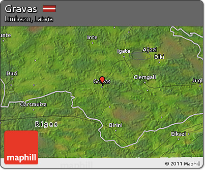 Satellite 3D Map of Gravas
