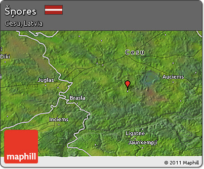 Satellite 3D Map of Šņores