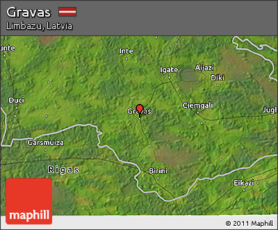 Satellite 3D Map of Gravas