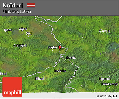 Satellite 3D Map of Knīderi