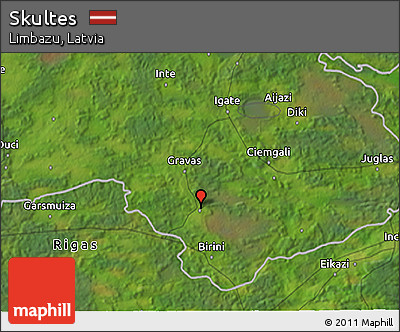 Satellite 3D Map of Skultes