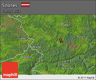 Satellite 3D Map of Šņores