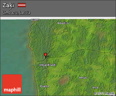 Satellite 3D Map of Zaķi