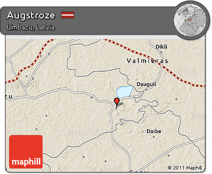 Shaded Relief 3D Map of Augstroze