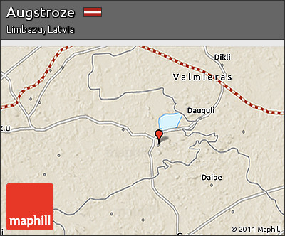Shaded Relief 3D Map of Augstroze