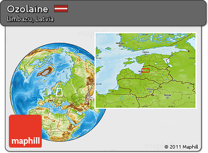 Physical Location Map of Ozolaine