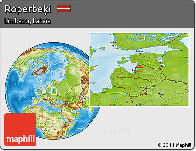 Physical Location Map of Roperbeķi