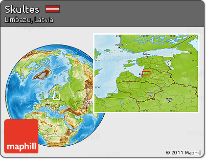 Physical Location Map of Skultes