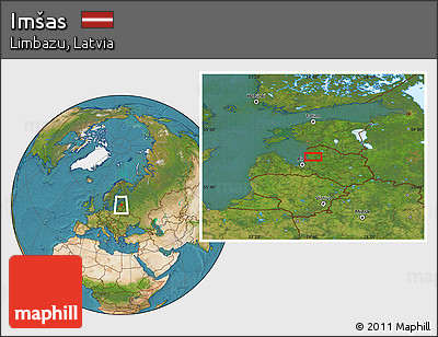 Satellite Location Map of Imšas