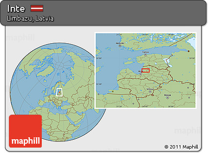 Savanna Style Location Map of Inte