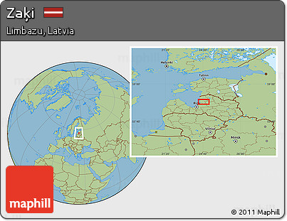 Savanna Style Location Map of Zaķi