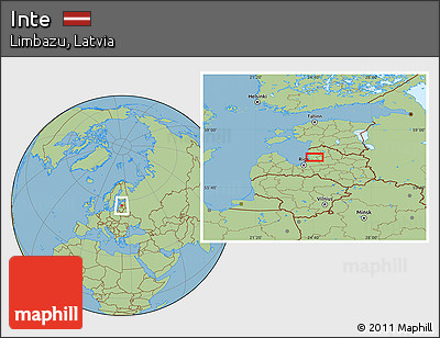 Savanna Style Location Map of Inte